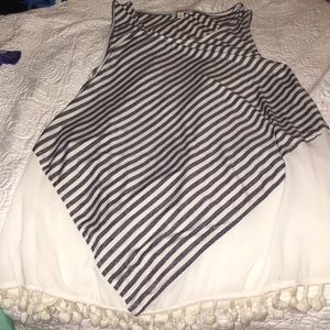 Umgee sleeveless striped top